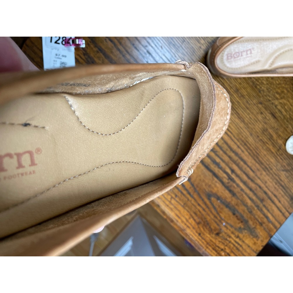 Axona Driving Moccasins Loafers Cuero Tan Leather Shoes Women Size 8M NWOB - Picture 9 of 10